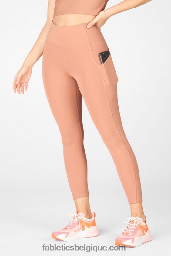 legging 7/8 taille haute oasis pureluxe 55 femmes Fabletics 404P0T822 bois d\'érable