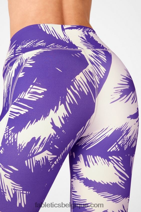 legging 7/8 taille haute oasis pureluxe 56 femmes Fabletics 404P0T823 paradis