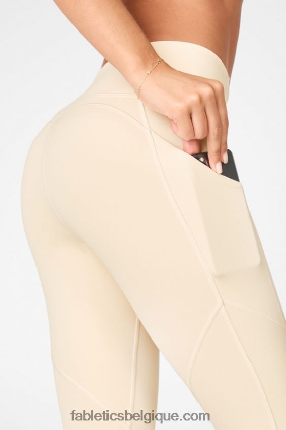 legging 7/8 taille haute oasis pureluxe 56 femmes Fabletics 404P0T827 chou à la crème