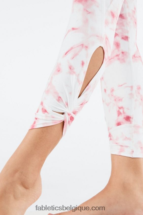 legging 7/8 taille haute oasis pureluxe 81 femmes Fabletics 404P0T1145 marbre fumé rouge