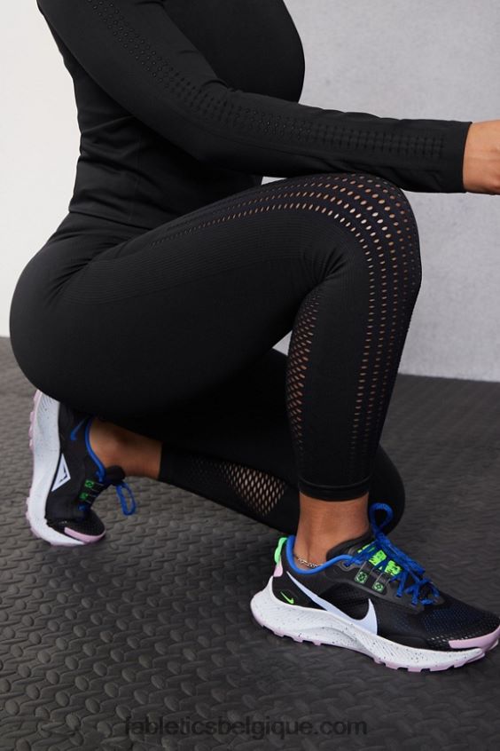 legging 7/8 taille haute sans couture sync femmes Fabletics 404P0T1000 noir