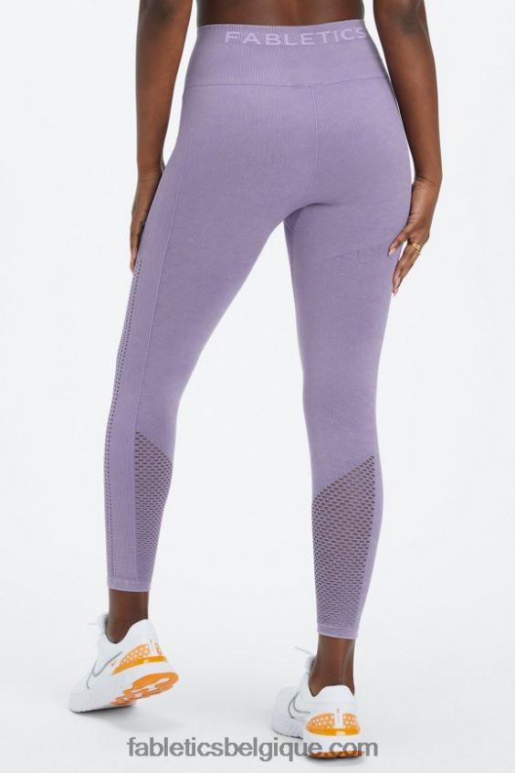 legging 7/8 taille haute sans couture sync femmes Fabletics 404P0T1001 violette lavée
