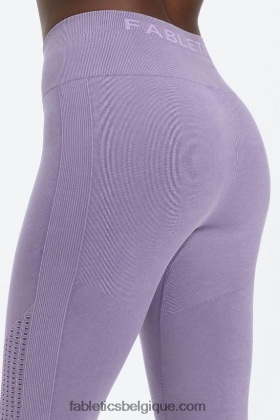 legging 7/8 taille haute sans couture sync femmes Fabletics 404P0T1001 violette lavée