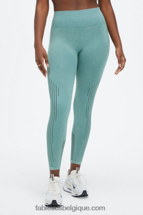 legging 7/8 taille haute sans couture sync femmes Fabletics 404P0T1002 vague arctique lavée