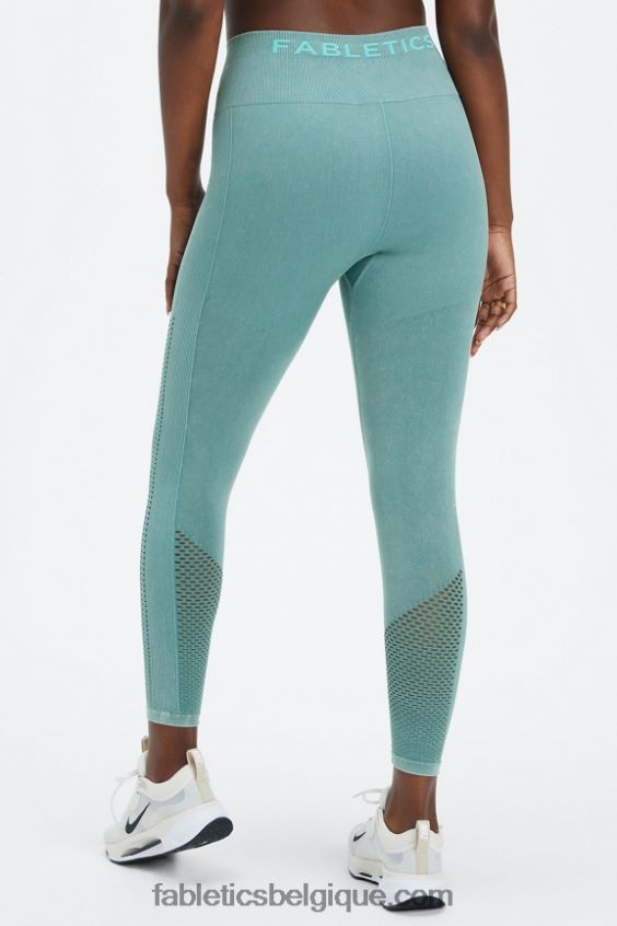 legging 7/8 taille haute sans couture sync femmes Fabletics 404P0T1002 vague arctique lavée
