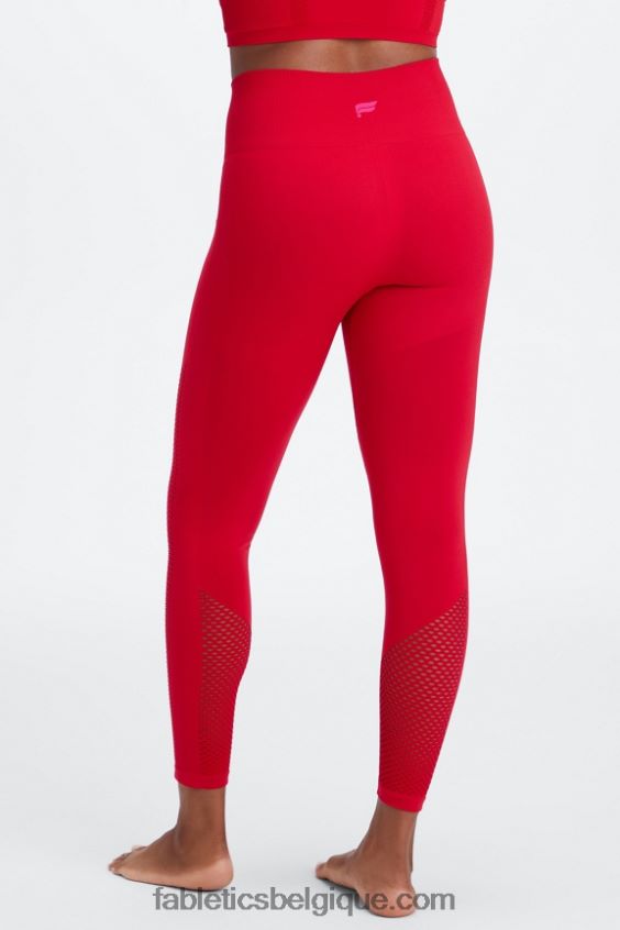 legging 7/8 taille haute sans couture sync femmes Fabletics 404P0T1005 cerise douce/rose peluche