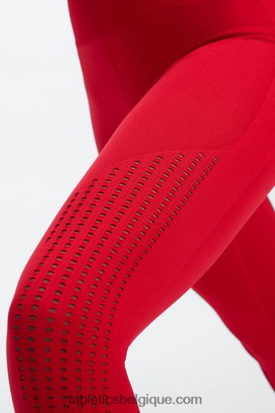 legging 7/8 taille haute sans couture sync femmes Fabletics 404P0T1005 cerise douce/rose peluche