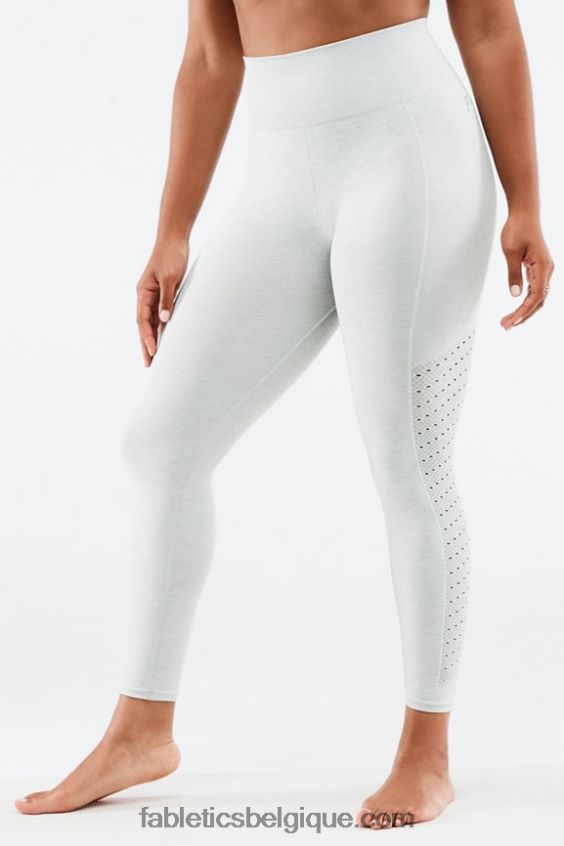 legging 7/8 taille haute sans couture sync femmes Fabletics 404P0T1008 gris clair chiné