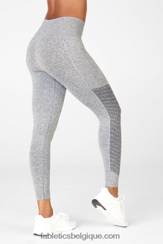 legging 7/8 taille haute sans couture sync femmes Fabletics 404P0T1009 gris chiné