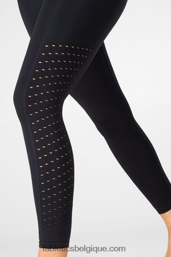 legging 7/8 taille haute sans couture sync femmes Fabletics 404P0T1197 noir