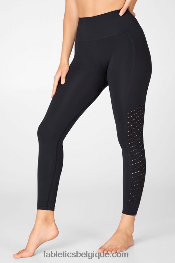 legging 7/8 taille haute sans couture sync femmes Fabletics 404P0T1197 noir
