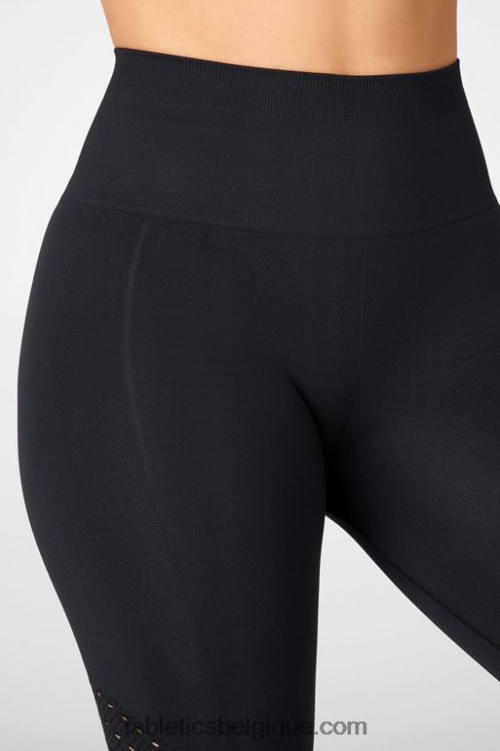 legging 7/8 taille haute sans couture sync femmes Fabletics 404P0T1197 noir