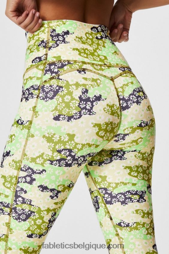 legging 7/8 taille ultra haute pureluxe 65 femmes Fabletics 404P0T877 camouflage marguerite