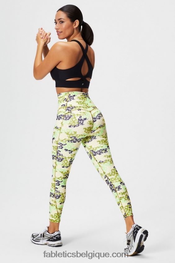legging 7/8 taille ultra haute pureluxe 65 femmes Fabletics 404P0T877 camouflage marguerite