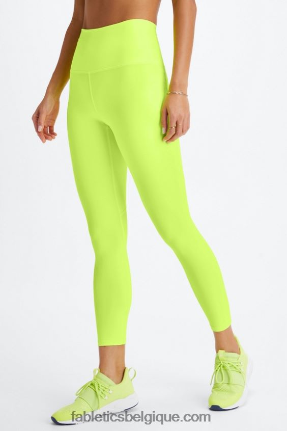 legging 7/8 taille ultra haute pureluxe 66 femmes Fabletics 404P0T882 néon