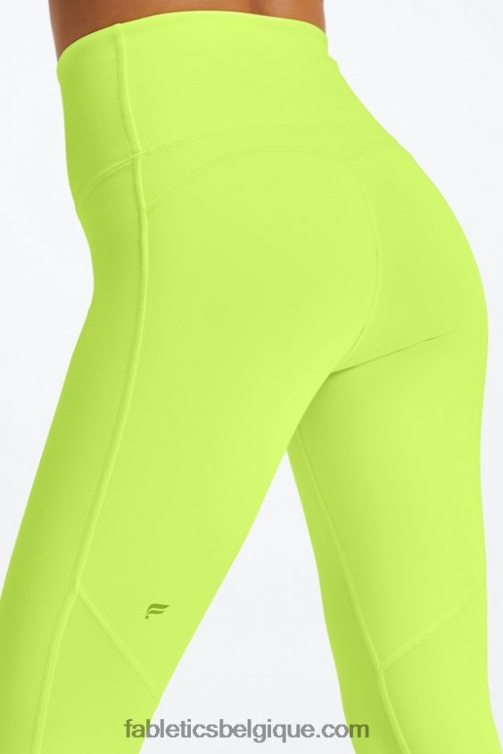 legging 7/8 taille ultra haute pureluxe 66 femmes Fabletics 404P0T882 néon