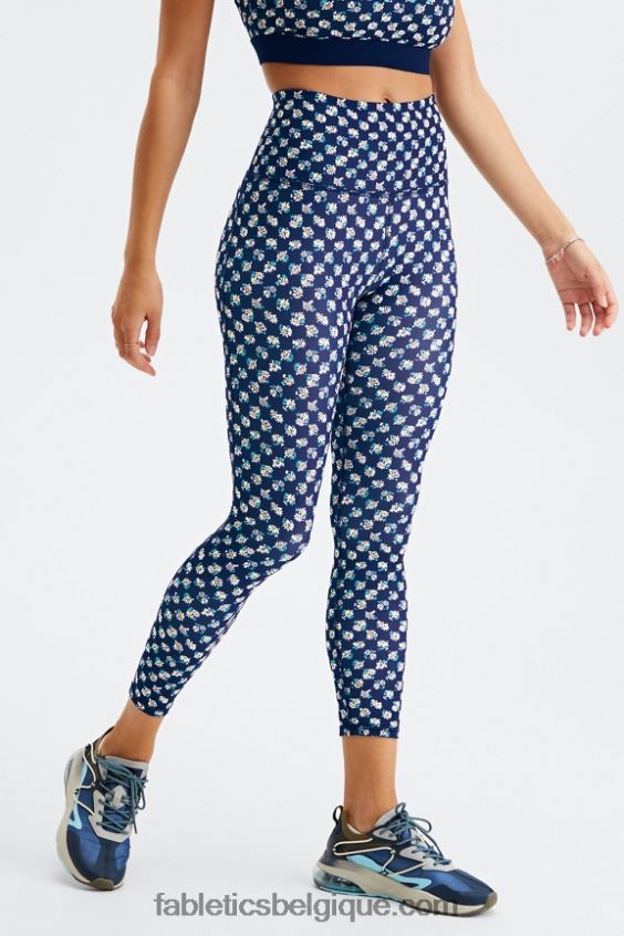 legging 7/8 taille ultra haute pureluxe 66 femmes Fabletics 404P0T884 contrôle de champ de marguerite