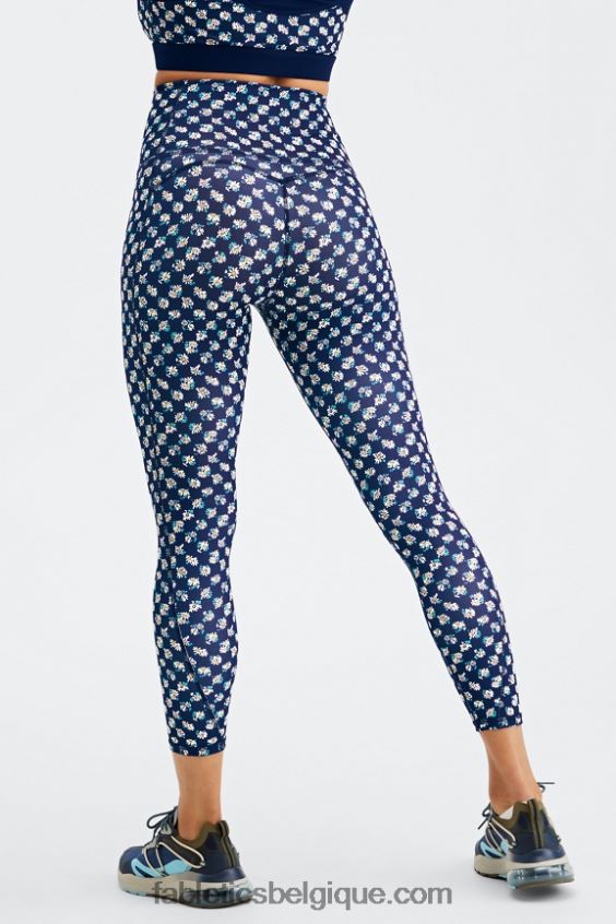 legging 7/8 taille ultra haute pureluxe 66 femmes Fabletics 404P0T884 contrôle de champ de marguerite