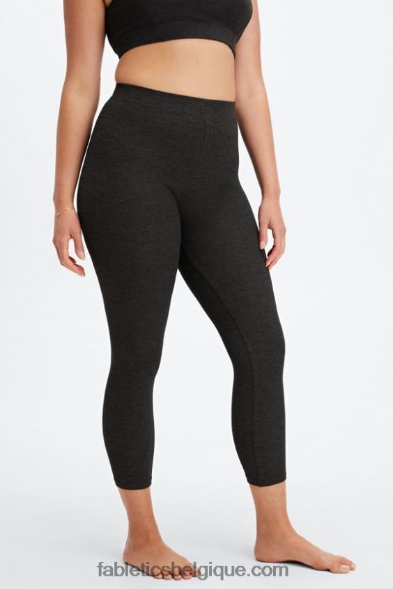 legging 7/8 taille ultra haute restoreknit femmes Fabletics 404P0T1065 bruyère noire