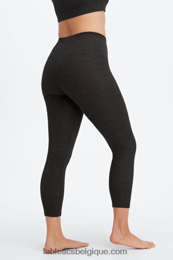 legging 7/8 taille ultra haute restoreknit femmes Fabletics 404P0T1065 bruyère noire