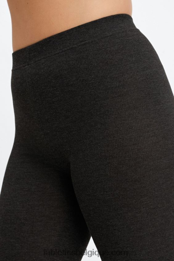 legging 7/8 taille ultra haute restoreknit femmes Fabletics 404P0T1065 bruyère noire