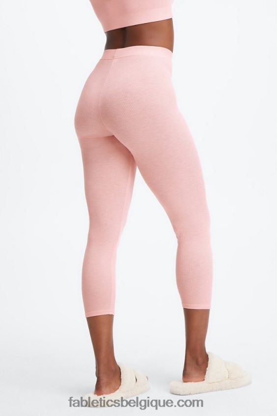 legging 7/8 taille ultra haute restoreknit femmes Fabletics 404P0T1066 bruyère poussière rose
