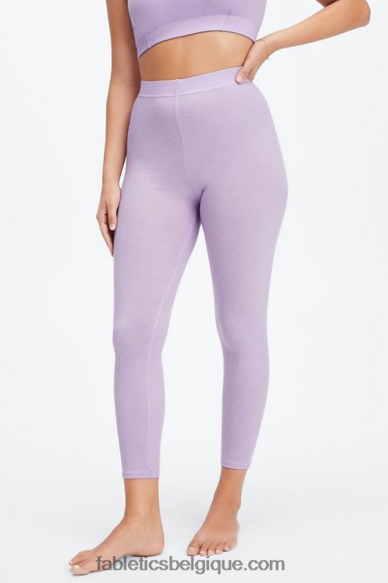 legging 7/8 taille ultra haute restoreknit femmes Fabletics 404P0T1067 bruyère violet ciel