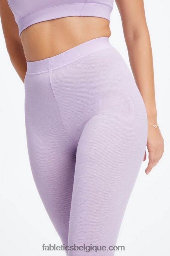 legging 7/8 taille ultra haute restoreknit femmes Fabletics 404P0T1067 bruyère violet ciel