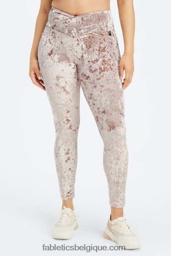 legging croisé en velours frappé femmes Fabletics 404P0T1074 nounours