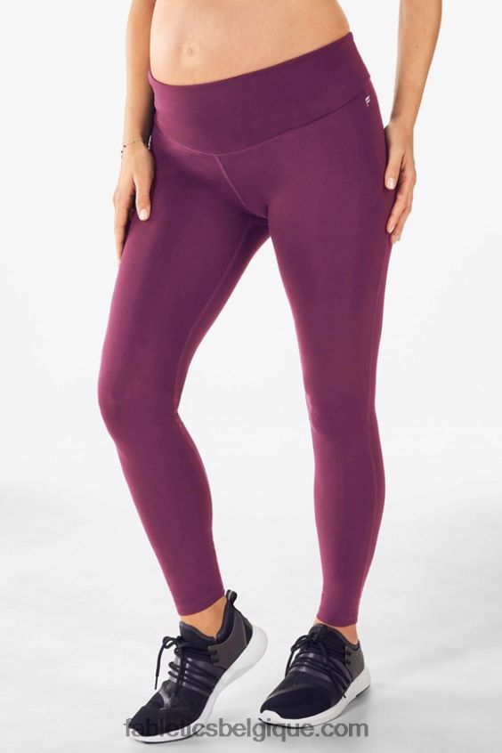 legging de grossesse taille haute pureluxe femmes Fabletics 404P0T1320 aubergine noire