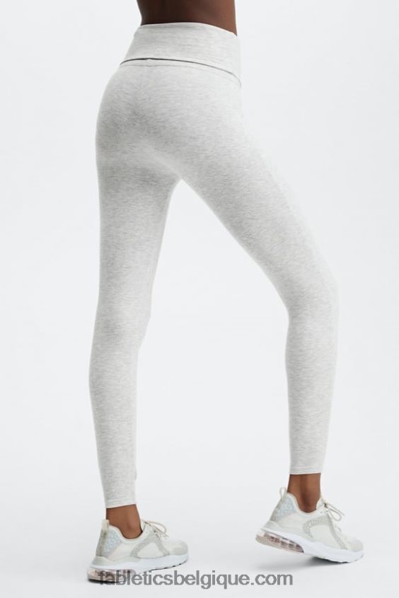 legging de luxe à cordon de serrage femmes Fabletics 404P0T1241 gris clair chiné