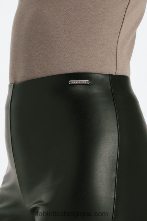 legging en cuir végétalien à enfiler femmes Fabletics 404P0T1063 noir