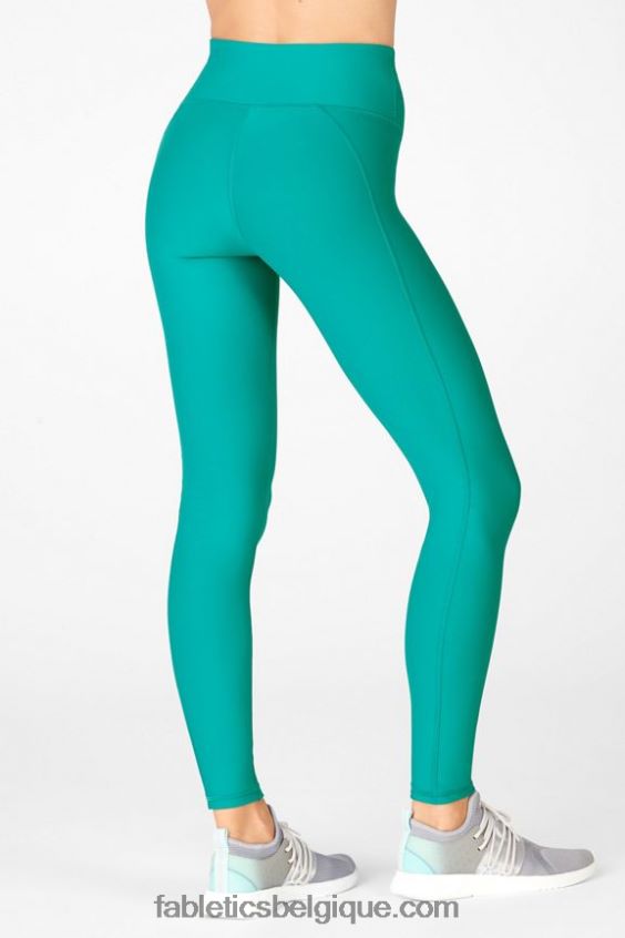 legging essentiel taille haute therma-flex femmes Fabletics 404P0T1201 jade foncé