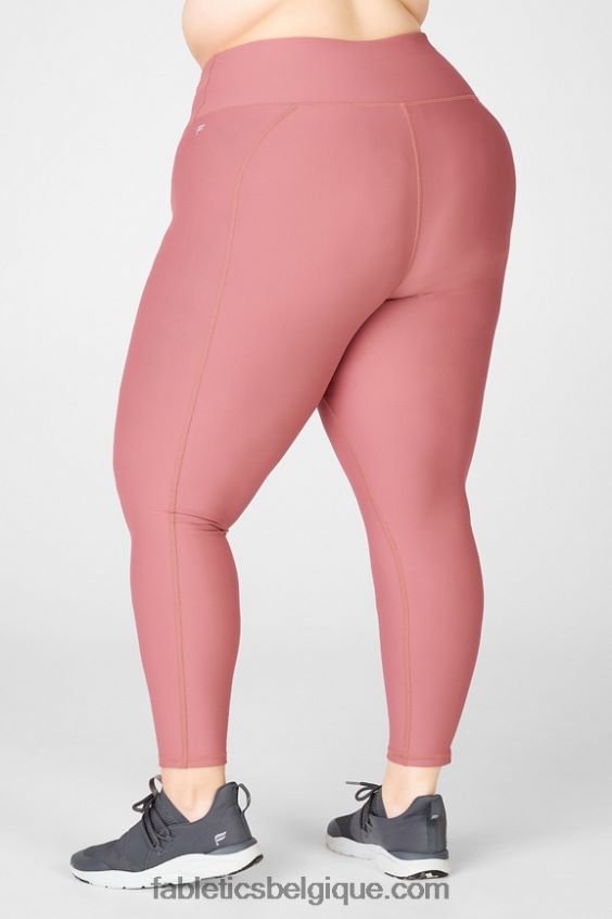 legging essentiel taille haute therma-flex femmes Fabletics 404P0T1203 moka cerise