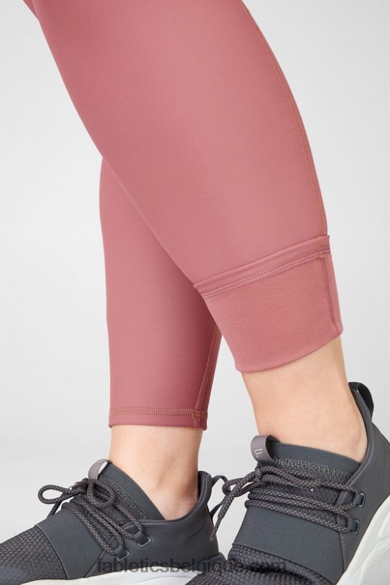 legging essentiel taille haute therma-flex femmes Fabletics 404P0T1203 moka cerise