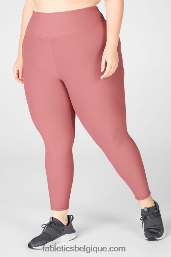 legging essentiel taille haute therma-flex femmes Fabletics 404P0T1203 moka cerise