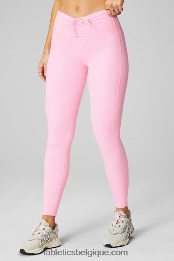 legging froncé taille ultra haute pureluxe femmes Fabletics 404P0T871 ballerine brillante