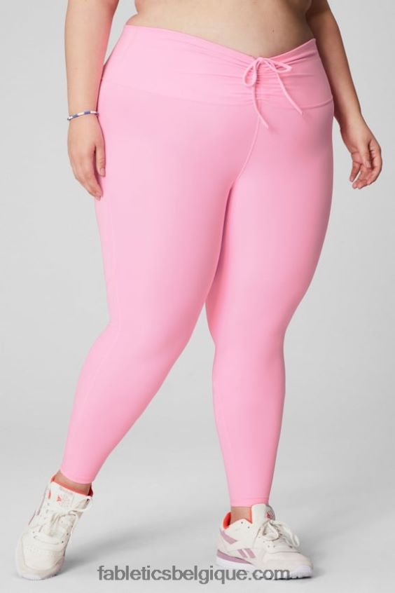 legging froncé taille ultra haute pureluxe femmes Fabletics 404P0T872 ballerine brillante