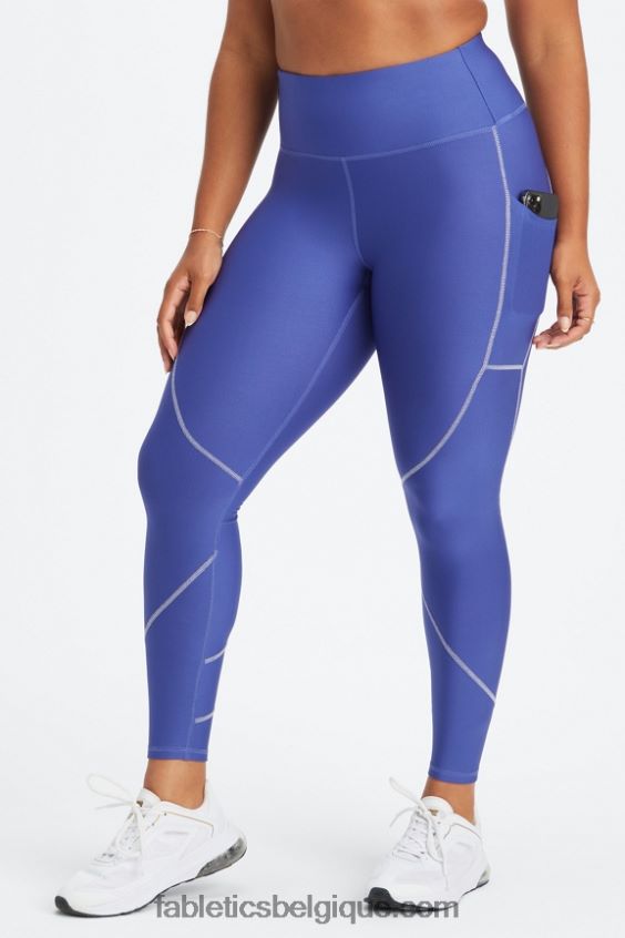 legging à poche réfléchissante therma-flex hw femmes Fabletics 404P0T1189 indigo/argent réfléchissant
