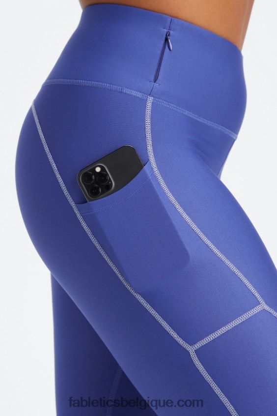 legging à poche réfléchissante therma-flex hw femmes Fabletics 404P0T1189 indigo/argent réfléchissant