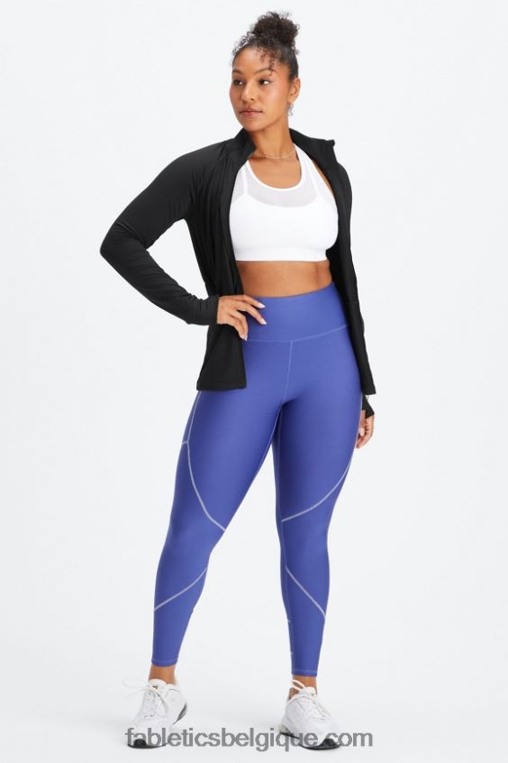 legging à poche réfléchissante therma-flex hw femmes Fabletics 404P0T1189 indigo/argent réfléchissant