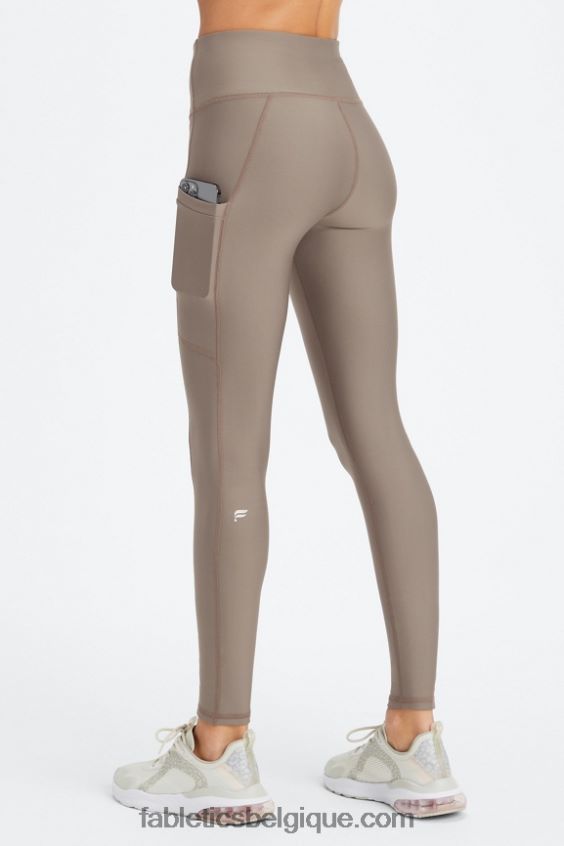legging à poche taille haute therma-flex femmes Fabletics 404P0T1034 écorce de saule