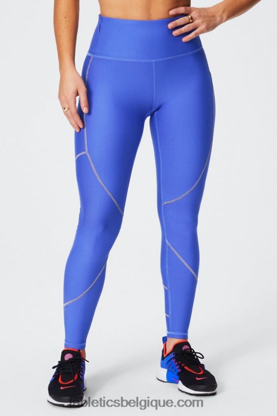 legging à poche taille haute therma-flex femmes Fabletics 404P0T1035 piscina/gris minéral