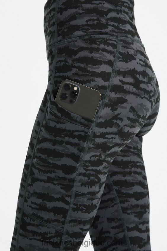 legging à poche taille haute therma-flex femmes Fabletics 404P0T1037 tigresse en étain
