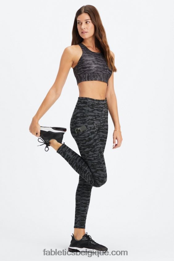 legging à poche taille haute therma-flex femmes Fabletics 404P0T1037 tigresse en étain