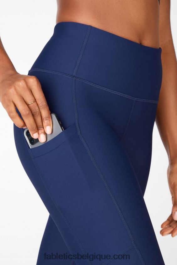 legging à poche taille haute therma-flex femmes Fabletics 404P0T1038 marine