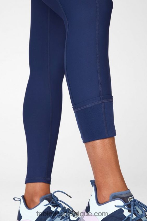 legging à poche taille haute therma-flex femmes Fabletics 404P0T1038 marine