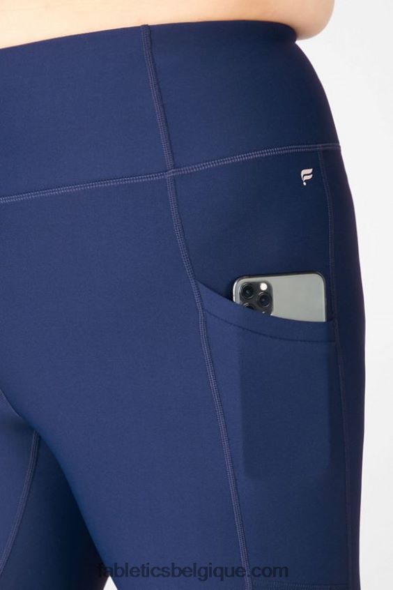 legging à poche taille haute therma-flex femmes Fabletics 404P0T1039 marine