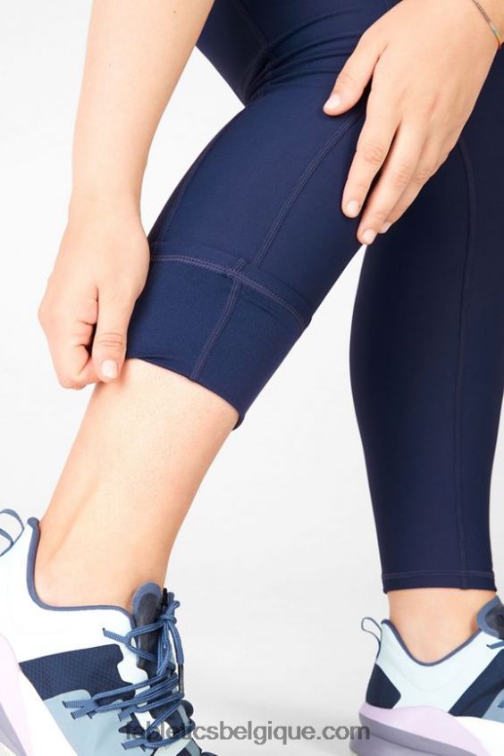 legging à poche taille haute therma-flex femmes Fabletics 404P0T1039 marine