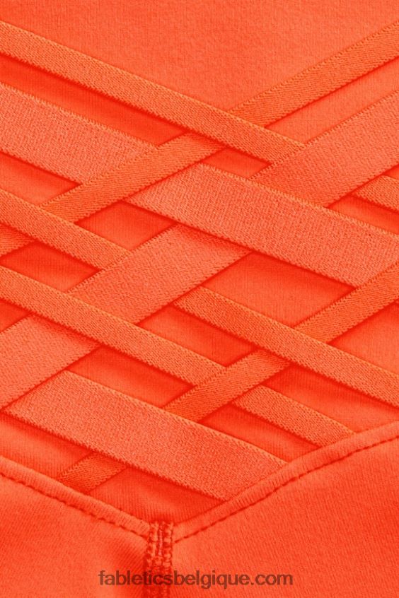 legging taille haute 7/8 boost powerhold 57 femmes Fabletics 404P0T836 orange passion